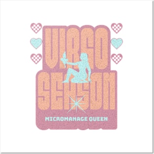 Virgo Season Y2K Micromanage Queen Zodiac Sign Astrology Posters and Art